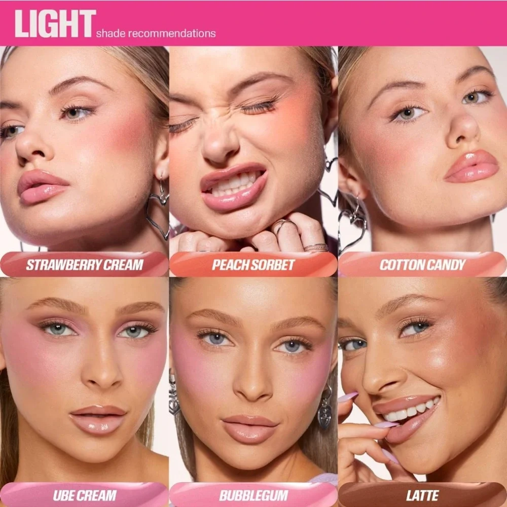 NEW Huda Blush Filter Soft Glow Liquid Blush - Cotton Candy - Baby Pink